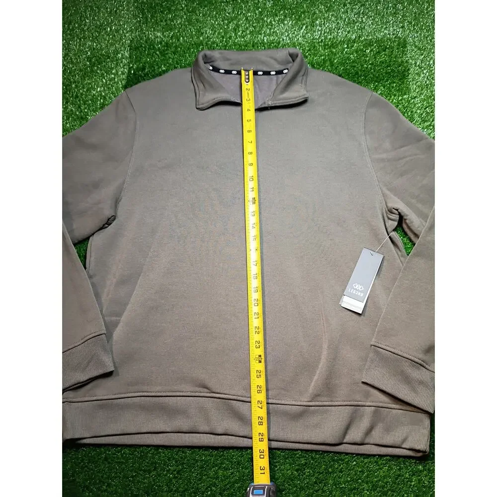 Legend Men's 1/4 Zip Pullover - Dark Grey, Size 2XL